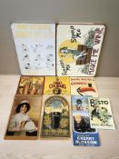 A group of reproduction enamelled signs (1 box)