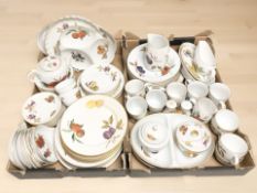 A large quantity of Evesham table wares (2 boxes)