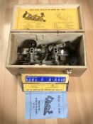A Record Multi-plane 405 in pine box with instructions and a set of cutters