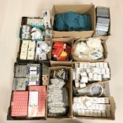 New electrical components, gang covers, washers, pipe clips,