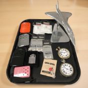 An aluminium model of Concorde,