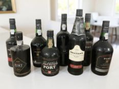 Eight bottles of Port including Cockburn,