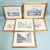 After Tom Macdonald : Two prints depicting Tynemouth Longsands and The North of the Tyne,