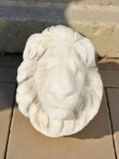 A concrete lion wall mask length 39 cm