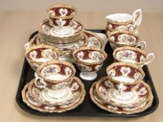 Twenty three pieces of Royal Albert Lady Hamilton tea china