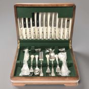 A canteen of Sheffield stainless steel cutlery
