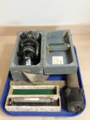 An Astro Compass mark II in pine case and a vintage spirit level by Smallwood, Birmingham,