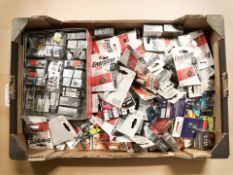 A large quantity of batteries