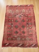 A Turkoman prayer rug, Afghanistan,