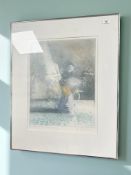 Danish School : Still life with flowers in a jug, colour print, 106/225,