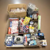 New homewares and hardware, flags, sticker books, screws,