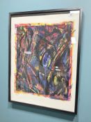 After Mads Madsen : Abstract study, limited edition lithograph numbered 876/970, signed in pencil,