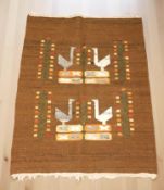An Eastern pictorial kilim,