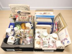 Assorted Royal Commemorative items including mugs, glasses,
