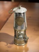 An Eccles Protector Type 6 miner's safety lamp
