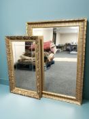 Two ornate gilt reproduction mirrors,