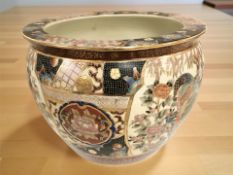 A 20th century Japanese earthenware planter,