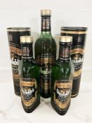 A 75cl bottle and two further 35cl bottles of Glenfiddich pure malt and single malt scotch whisky,