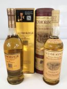 Two bottles of Glenmorangie single highland malt scotch whisky, 70cl,