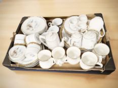 A Japanese export porcelain coffee service and further modern tea and dinner china.