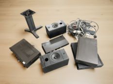 A Technics Stereo amplifier SU-V560 together with pair of Mordaunt Short Speakers,