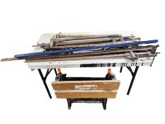 A group of vintage sash clamps,