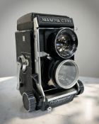 A Mamiya C330 Professional TLR medium format film camera, with Mamiya-Sekor 1:2.8 f=80mm twin lens.