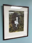 Danish School : An impressionist study, pen and ink with watercolour, 24 cm x 32 cm.