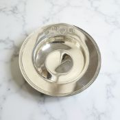 A small silver armada dish, Wakely & Wheeler, Chester 1962, diameter 8.