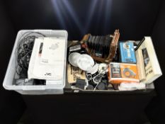 A quantity of vintage camera related accessories to include a group of shutter release cables,