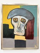 Continental School : Portrait of a man, oil on canvas, 66 cm x 82 cm.