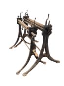 Two antique sheet metal rollers,