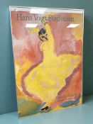 A Danish gallery poster, 64 cm x 91 cm.