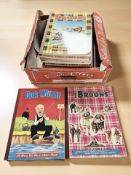 A collection of Oor Wullie and The Broons annuals