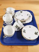 Twenty pieces of Adderley tea china.