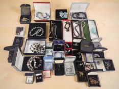 A large quantity of boxed costume jewellery including pieces by Ciro, Giorgio Martello,