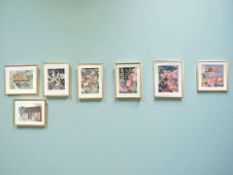 Contemporary School : Study of an amaryllis, watercolour, 20 cm x 25 cm,