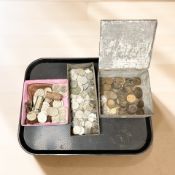 A collection of British pre-decimal coins,