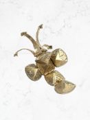 A vintage rolled gold Masonic ball pendant