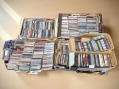A large quantity of CDs.