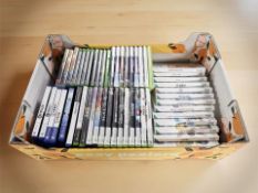 Assorted video games including PS4, PS5, PS3, Xbox 360 and Nintendo Wii.