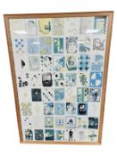 A decorative colour print depicting playing cards, 127 cm x 87 cm.