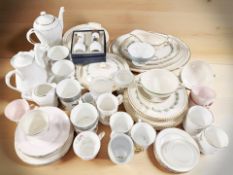 Assorted tea and dinner porcelain including Royal Grafton and Royal Worcester Evesham.