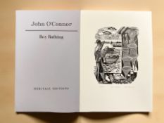 After John O'Connor : Boy Bathing, woodcut, signed in pencil and numbered 106/500, 16.5cm by 12.