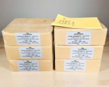 A large quantity of A4 lined exercise books.