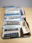 Assorted die cast scale models including Corgi and Oxford Eddie Stobart wagons,
