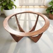 A G Plan Astro teak circular coffee table,