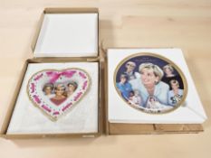 Two Compton & Woodhouse Princess Diana porcelain collector's plates