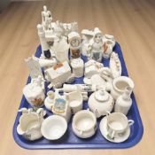 A collection of crested china including Carlton, Kingsway, Goss, etc.