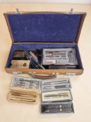 A collection of fountain and ballpoint pens including Parker, Messenger, etc,